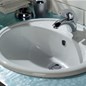 lavabo incasso ovale con foro rubinetto tejo