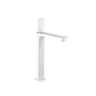 miscelatore lavabo collo alto line 42 bianco