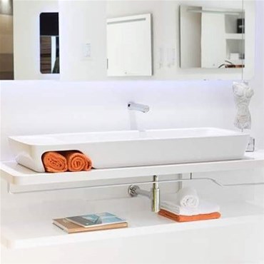 mobile sospeso 160 con lavabo e p.asciugamani hi-dden