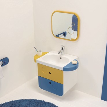 porta sapone giallo wc kids