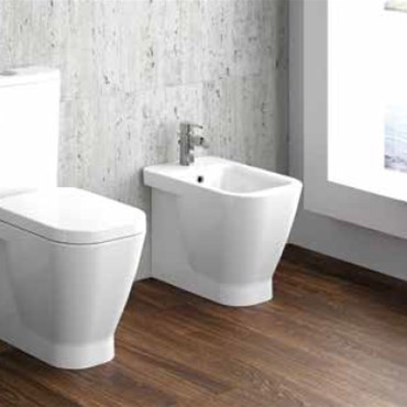 wc mbl s/brida completo di cassetta, sedile e bidet look 