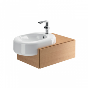 Base sospesa cm.65 per lavabo semincasso con cassetto status - immagine 2