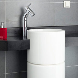 Lavabo con colonna unu - immagine 3